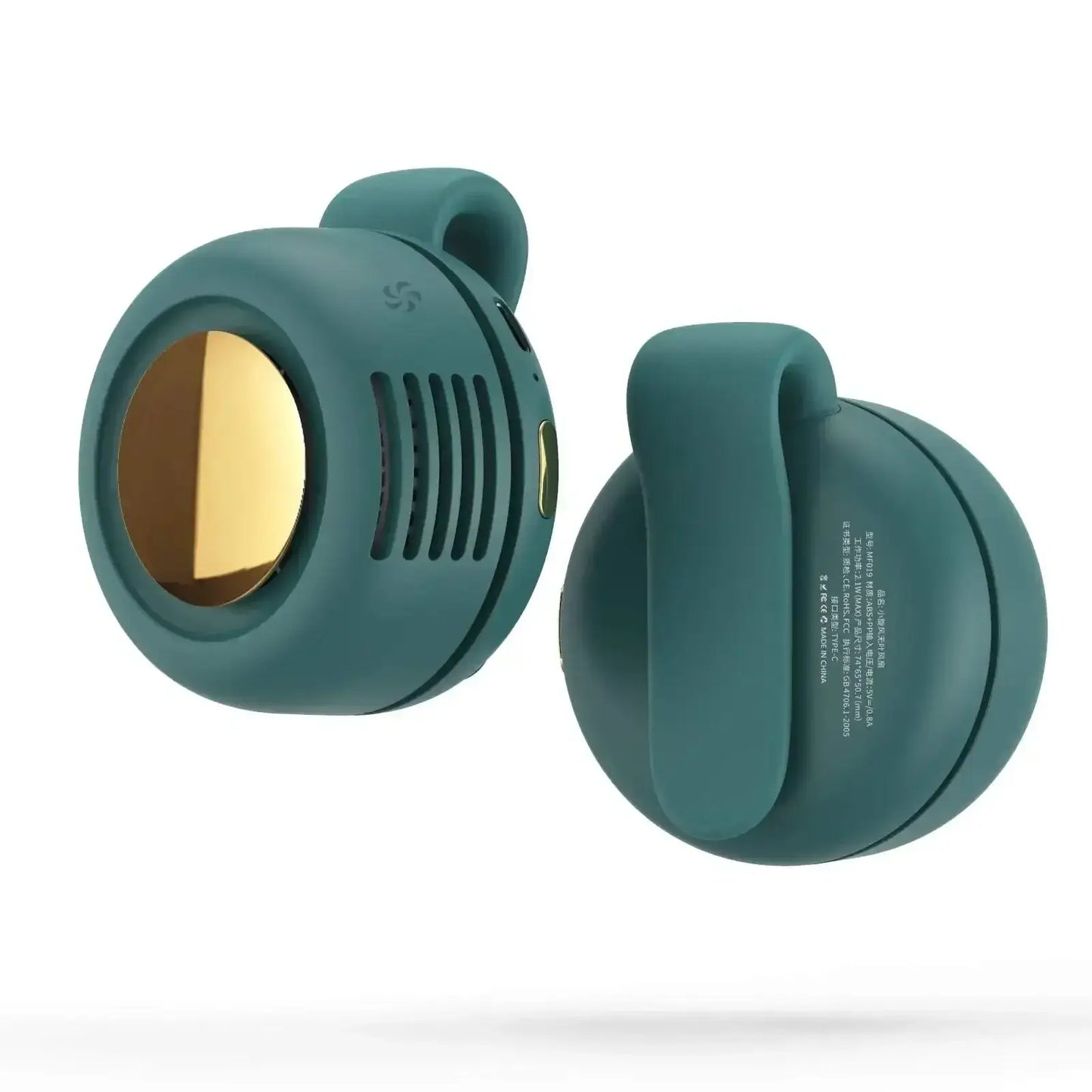 Ventilador portátil sin aspas con clip manos libres