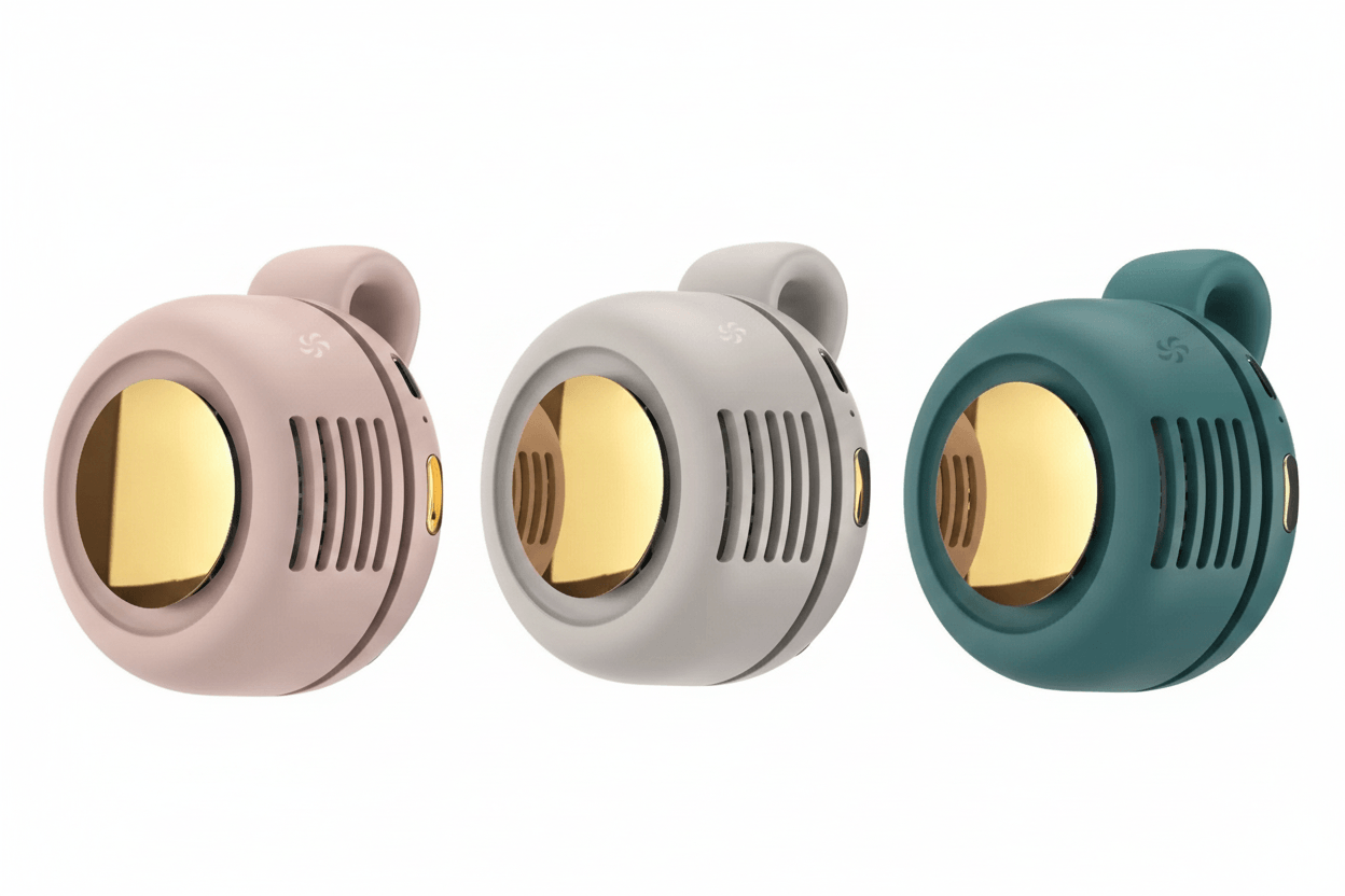 Tres colores del ventilador
